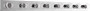 8 Light Vanity Strip - Chrome