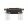 Alpine 2 Light with Walnut - Black
