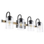 4 Light PepperVanity - Black