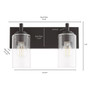 Fallstaff 2 Light Vanity - Black