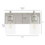 Fallstaff 2 Light Vanity - Nickel