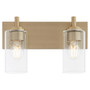 Fallstaff 2 Light Vanity - Brass