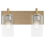 Fallstaff 2 Light Vanity - Brass