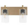 Fallstaff 2 Light Vanity - Brass