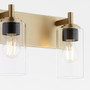 Fallstaff 2 Light Vanity - Brass