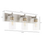 Fallstaff 3 Light Vanity - Nickel