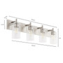 Fallstaff 4 Light Vanity - Nickel
