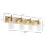 Fallstaff 4 Light Vanity - Brass