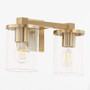 Bolton 2 Light Vanity - Brass