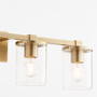 Bolton 4 Light Vanity - Brass