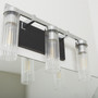 Kilbey 3 Light Vanty Black