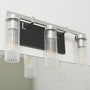 Kilbey 3 Light Vanty Black