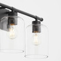 Tribute 3 Light Vanity - Black