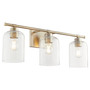 Tribute 3 Light Vanity - Brass