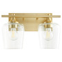 Veno 2 Light Vanity - Brass