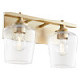 Veno 2 Light Vanity - Brass