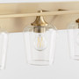 Veno 4 Light Vanity - Brass