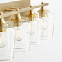 Veno 4 Light Vanity - Brass