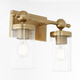 Lee Blvd 2 Light Vanity - Brass