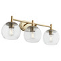Lyon 3 Light Vanity - Brass