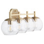 Lyon 4 Light Vanity - Brass