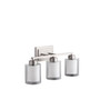 3 Light Clear Opal Vanity - Nickel