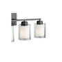 4 Light Clear Opal Vanity - Black