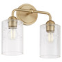 Charlotte 2 Light Vanity - Brass