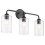 Charlotte 3 Light Vanity - Black