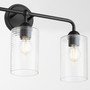 Charlotte 3 Light Vanity - Black