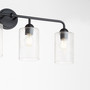 Charlotte 4 Light Vanity - Black