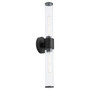 Fuze 2 Light Wet Sconce - Black