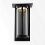 Abram 12" Lantern - Black