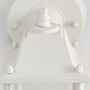 1 Light Cast Aluminum Box Lantern - White