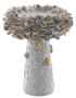 Oyster Shell Medium Bird Bath