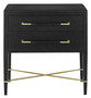 Verona Black Nightstand