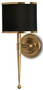 Primo Black Brass Wall Sconce