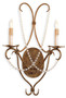 Crystal Lights Gold Wall Sconce