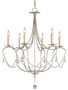 Crystal Lights Silver Small Chandelier