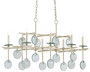 Sethos Silver Rectangular Chandelier
