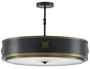Huntsman Black Semi-Flush Mount