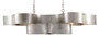 Grand Lotus Silver Oval Chandelier