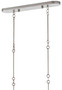 Grand Lotus Silver Oval Chandelier
