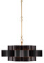 Grand Lotus Black Large Chandelier