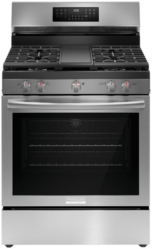 Frigidaire Gallery 30 In. Gas Range with Total Convection in Smudge-Proof Stainless Steel