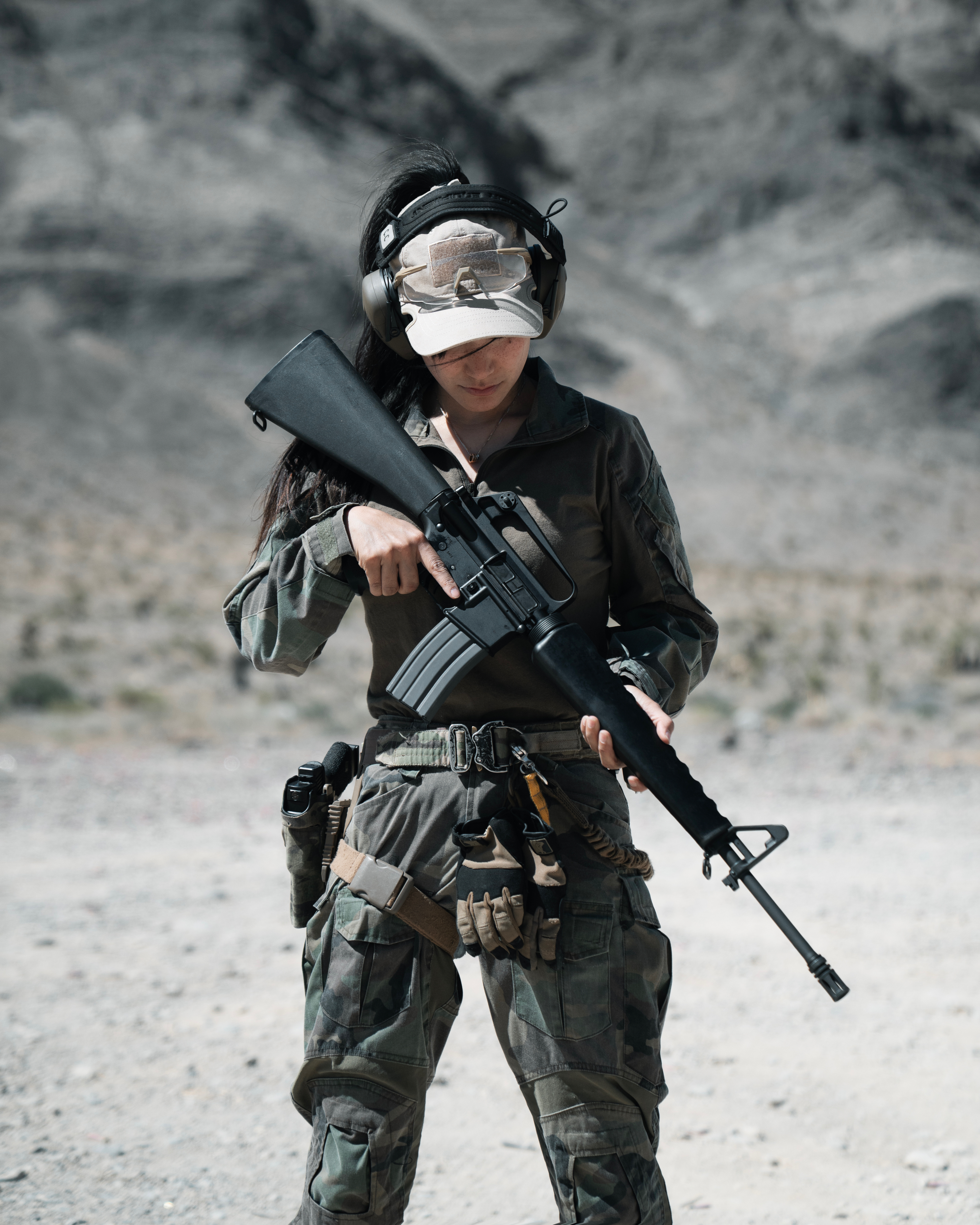 Running the M16A1 clone at the range