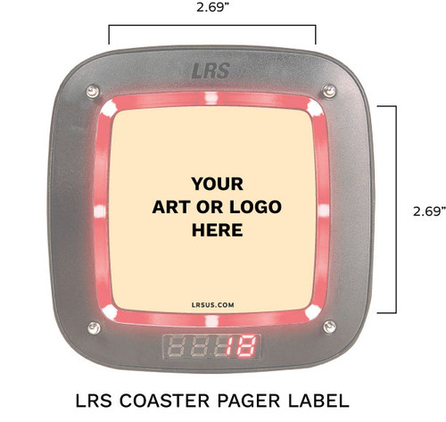 Custom Label/Insert for LRS Pagers, Trackers, & Connectors