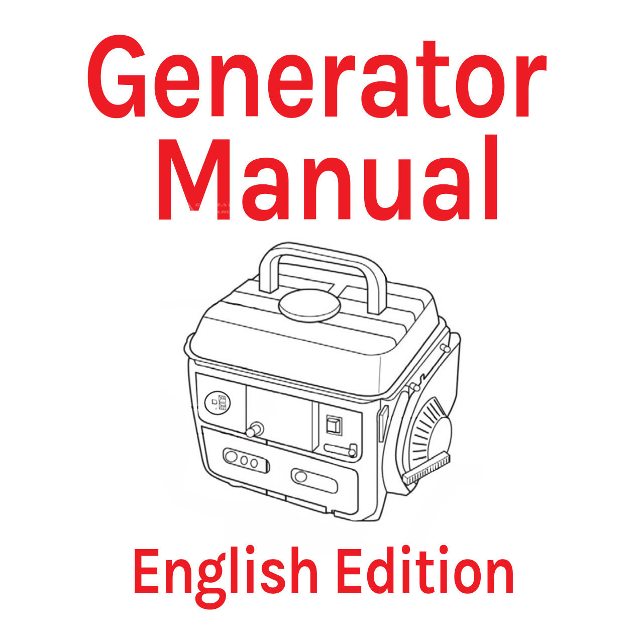 Instruction Manual Generator Replacement Parts