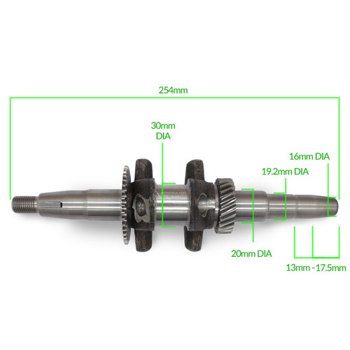 Spline Cankshaft Fo 5kw Single Cylinde Ai Coole Crankshaft