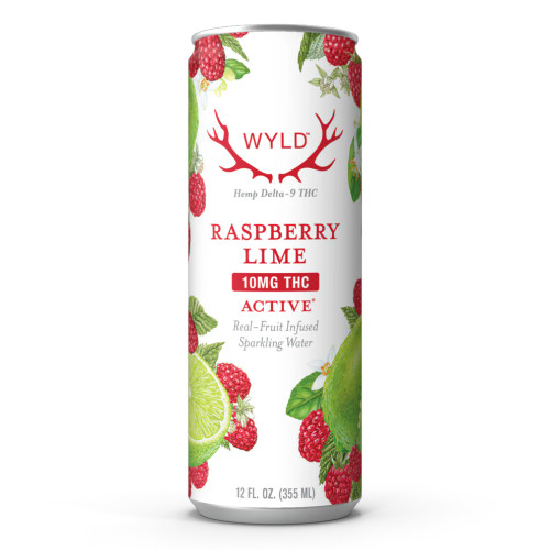 Raspberry Lime THC Sparkling Water | Active (10mg THC)